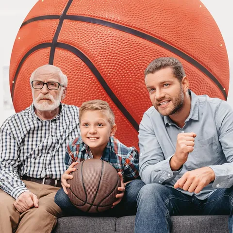 Realistischer Basketball Thema Hintergrund Für Sport Party Geburtstag Fotografie Hintergrund 3D Textur Pongee Fotobox Dekoration