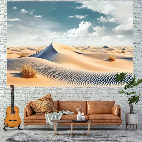 Desert Landscape Photography Backdrop Sky Sand Dune Nature Theme Party Decoration Polyester Tapestry Home Studio Wall Hanging