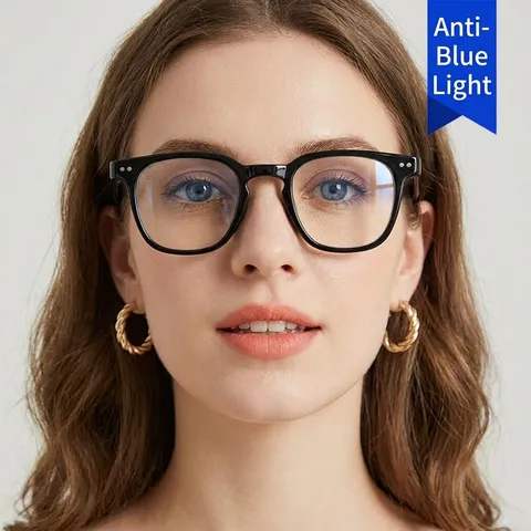Gafas de Sol Cuadradas de Estilo Coreano para Mujer Hombre Moda Vintage Montura Grande Protección UV400 Streetwear Gafas de Sol
