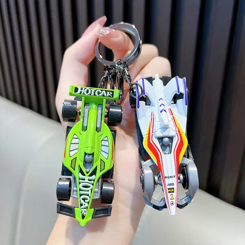 Legierung Formel Auto Modell Schlüsselanhänger F1 Rennstil Mini Auto Anhänger Für Rucksack Schultasche Kreativer Sportlicher Schlüsselanhänger Männer Frauen Geschenk