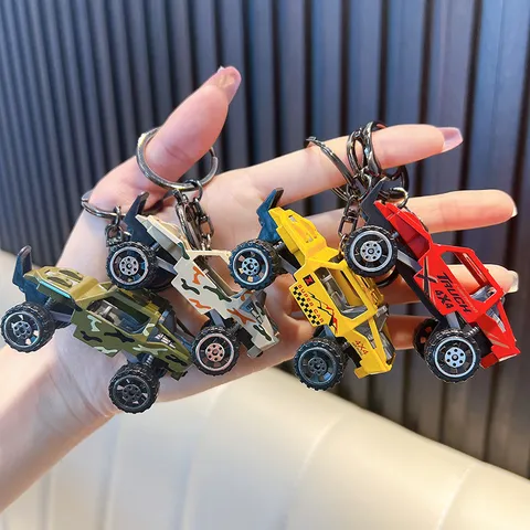 Mini Rückzug Legierung Geländewagen Modell Schlüsselanhänger Kinder Stressabbau Spielzeug LKW Rucksack Anhänger Schlüsselring Für Jungen Mädchen Geschenk