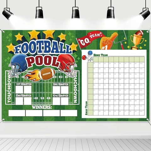 American Football Tippspiel Fotografie Hintergrund 100D Polyester Sport Thema Party Deko Football Spielabend Hintergrund