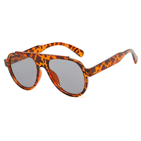Fashion Pilot Aviator Sunglasses For Women Men Retro Oversized PC Frame AC Lens UV400 Protection Trendy Sun Glasses