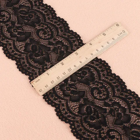 Elastische Spitzenborte Durchbrochenes Blumenmuster Spitzenband Für DIY Halsketten Unterwäsche Kleidung Vorhänge Nähzubehör