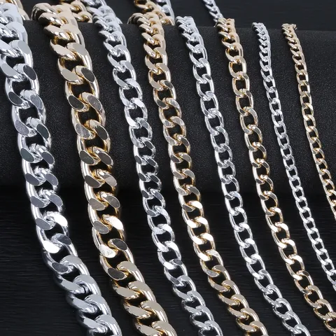 DIY Metal Bag Chain Replacement Detachable Crossbody Shoulder Bag Strap Aluminum Curb Twisted O-Chain Handbag Hardware Accessories