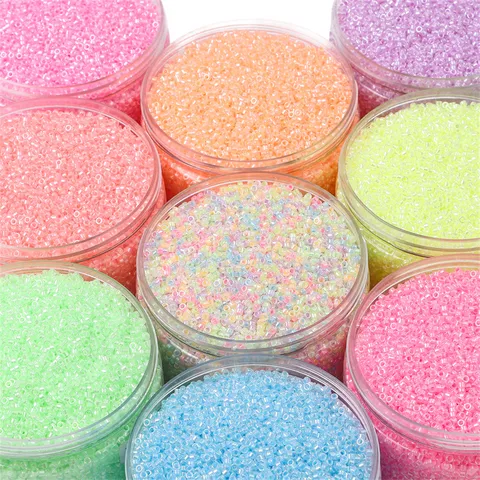 Perles de Verre Phosphorescentes Tubes Ronds Accessoires de Bijoux DIY pour Création de Colliers Bracelets Perles Artisanales Brillent dans le Noir
