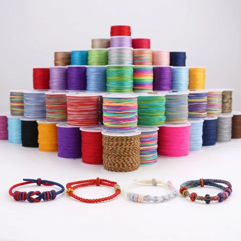 Professional Jade Thread Cord For DIY Bracelet Necklace Making Woven Nylon Cord For Hand-Woven Jewelry Pendant String