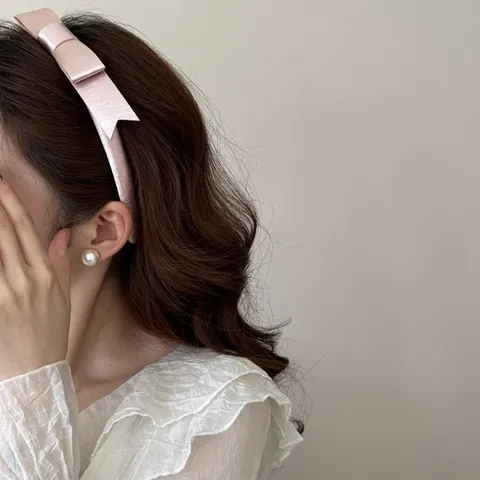 Balletcore Style Pink Ribbon Bow Hair Clip Sweet Princess Handmade Accessory For Women Girls Versatile Daily Hairwear