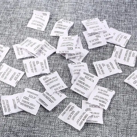 Silica Gel Desiccant Packets Moisture Absorber Dehumidifier For Clothes Bags Jewelry DIY Accessories Storage White Silica Gel Bags