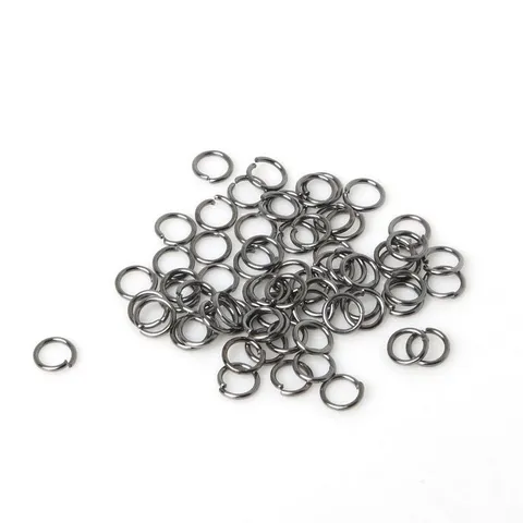 Metal Open Jump Rings Circular Connectors For DIY Jewelry Making Findings Accessories Earrings Bracelet Necklace Pendants Various Sizes