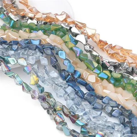 Irregular Colored Glass Crushed Stones Loose Beads For DIY Craft Jewelry Making Nail Art Wishing Bottle Filler Minimalist Multi Colors Glass Gravel Beads