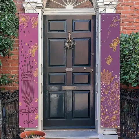 Boho Vintage Mandala Muster Tür Spruchband Banner Retro Stoff Veranda Hängevorhänge Für Haus Festival Party Dekoration