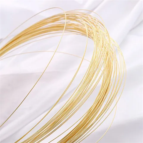 14K Gold Plated Silver Plated Copper Wire Semi Hard Craft Wire For Handmade Jewelry DIY Making Findings Tarnish Resistant Bead Wire