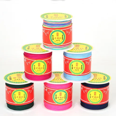 Bunte Ultradünne Jade Schnur Für DIY Schmuckherstellung Geflochtenes Armband Seil Handgewebter Faden Schnur Für Perlenarbeiten Zubehör