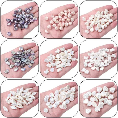 Vintage Baroque Colorful ABS Loose Beads Heart Butterfly Irregular Faux Mother-of-Pearl Luster Beads For DIY Jewelry Making