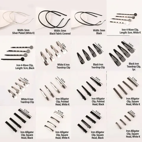 DIY Sieraden Maken Benodigdheden Metalen Haarclip Basis Eendenbek Clips Snap Clips Alligator Clips Haarspeldjes Materialen Voor Haaraccessoires Eenvoudig