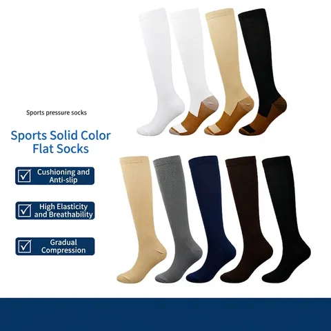 Graduierte Kompressionsstrümpfe Für Herren Damen Laufen Sport Pflege Schienbeinschienen Unterstützung Socken