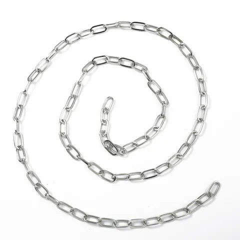 Durable Iron Paperclip Link Chain Rectangular Open Links For Handmade DIY Necklace Bracelet Waist Chain Jewelry Making Accessories