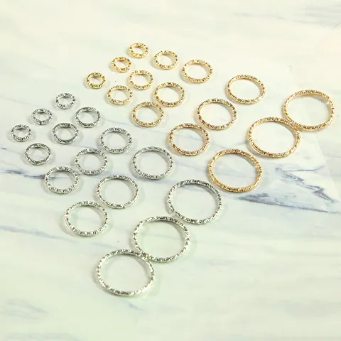 DIY Jewelry Making Iron Twisted Open Jump Rings And Closed Rings Metal Connectors For Earring Necklace Crafts Supplies Findings