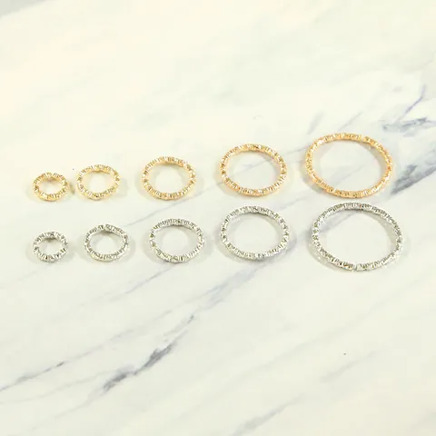 DIY Jewelry Making Iron Twisted Open Jump Rings And Closed Rings Metal Connectors For Earring Necklace Crafts Supplies Findings
