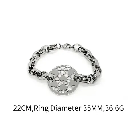 Gioielli a Catena Con Ciondolo a Cuore in Acciaio Inossidabile Hip Hop Bracciale Collana a Maglie Grossa Esagerata per Donna Stile Lucido