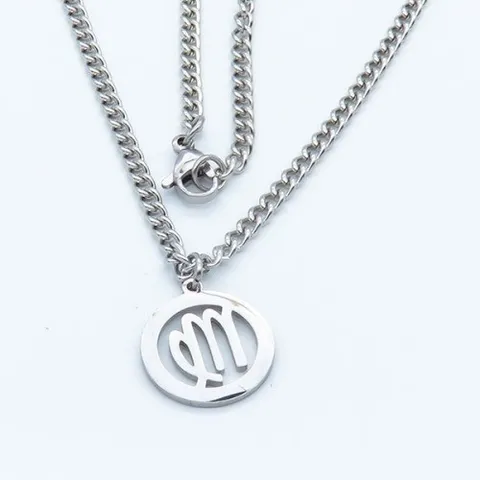 Stainless Steel Twelve Zodiac Sign Round Hollow Pendant Necklace For Women Men Constellation Astrology Astrology Jewelry