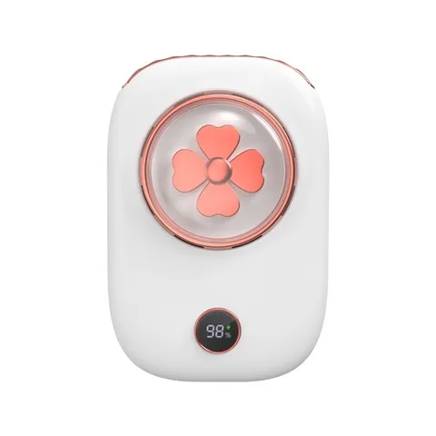 Portable Neck Fan USB Rechargeable Mini Wearable Fan With LED Digital Display Quiet Hands Free 3 Speeds Personal Cooling Fan For Office Outdoor Travel