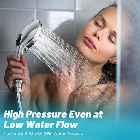 High Pressure Handheld Shower Head Set With Hose And Bracket American Style Bathroom Replacement Multi Function Showerhead