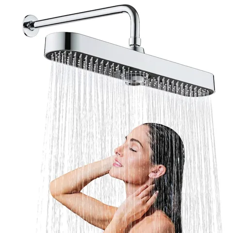 Groot Scherm Druk Douchekop 3 Standen Instelbaar Regen Bad Douche Spray ABS Materiaal Hoge Druk Top Spray