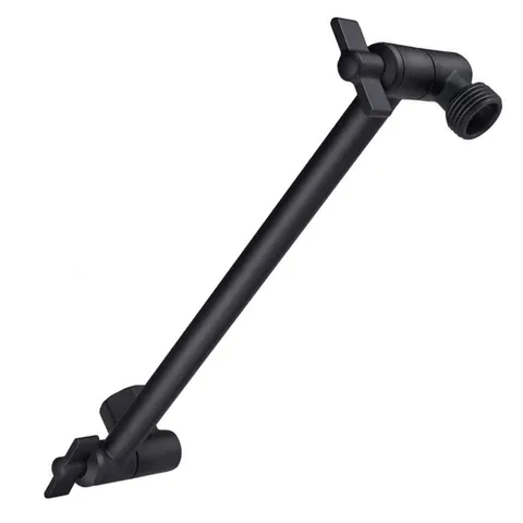 Stainless Steel Adjustable Shower Extension Arm With Rainfall Shower Head Square High Pressure Bath Shower Head Extension Pipe Bathroom Accessories