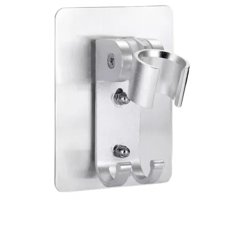 Adjustable Shower Head Holder Wall Mount Adhesive No Drill Bathroom Handheld Showerhead Bracket Spray Holder Base Accessories