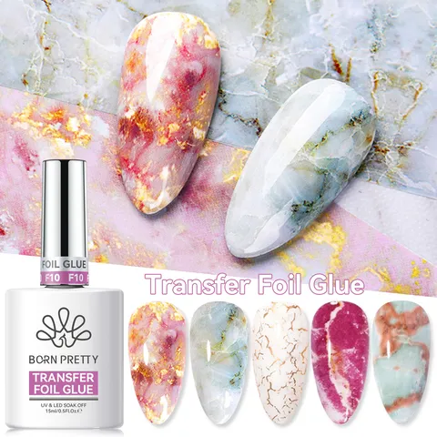Sterrenhemel Nagel Transferfolie Lijm Voor Pailletten Goudfolie Snelle Lijm UV LED Nagelkunst Gel Polish Heldere Lijm