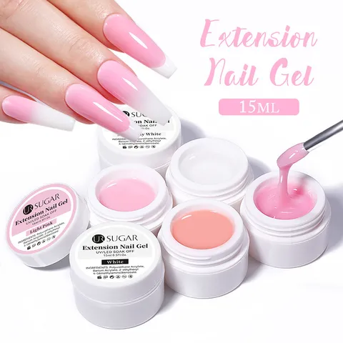 Polyurethane Acrylate Extension Nail Gel Fast Construction Crystal Soak Off UV LED Gel Polish For Women Professional DIY