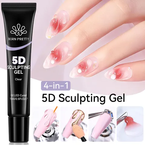 Gel Per Unghie 5D Sculpting Professionale Gel Solido Trasparente Stereoscopico Senza Risciacquo Per Nail Art 3D Fai Da Te Design Multifunzionale In Resina UV LED