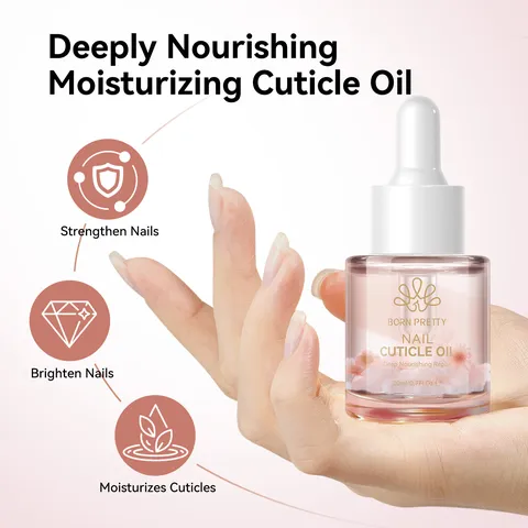 Born Pretty Cuticle Oil And Nail Cuticle Remover Flower Infused Nourishing Repairing Liquid For Nail Art Care Manicure Tools