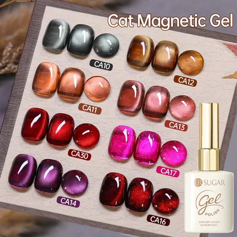 Vernis à Ongles Gel Œil de Chat en Cristal UR SUGAR Soak Off UV LED Gel Magnétique pour Femmes Manucure Professionnelle Art des Ongles