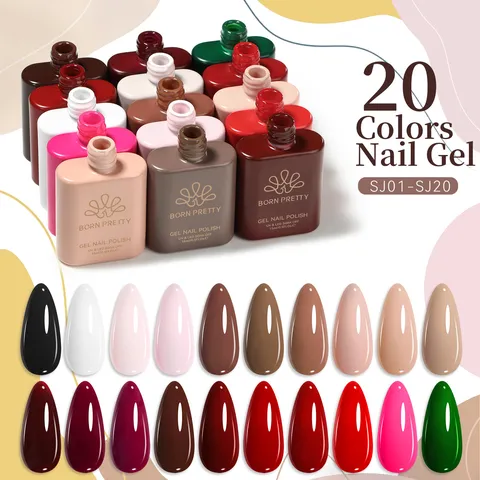 Vernis à Ongles Gel UV LED Professionnel Couleur Unie Soak Off Longue Tenue Manucure Nail Art Finition Brillante Mate DIY