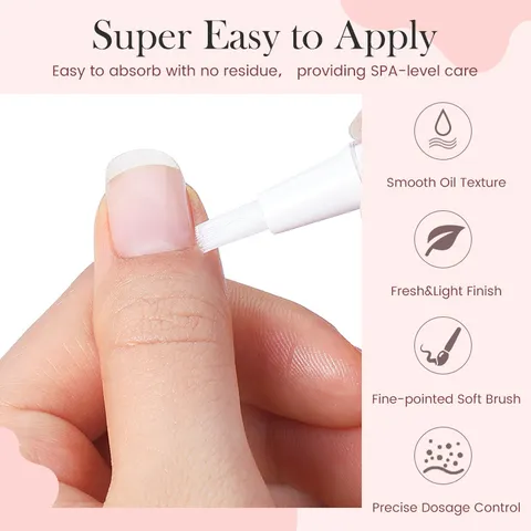 Penna Olio Cuticole BORN PRETTY al Profumo di Frutta Olio Nutriente e Idratante per la Cura delle Unghie per Riparazione Pellicine Strumento Manicure Donna