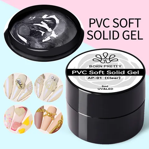 PVC Soft Solid Nail Sculpting Gel Transparent 3D Modeling DIY Decoration UV LED Gummy Gel For Manicure Professional Nail Art