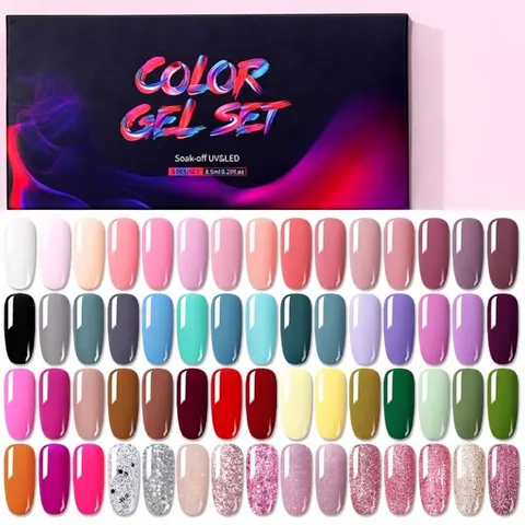 Professional Multicolor UV LED Gel Polish Set For Women Soak Off Nail Art Manicure Polish Set Color Gel Varnish