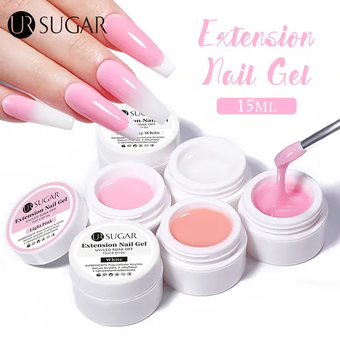 Synthetic Resin Solid Extension Nail Gel Non-Sticky Hand Nail Sculpture Gel UV LED Soak Off Nail Builder Polish For Manicure