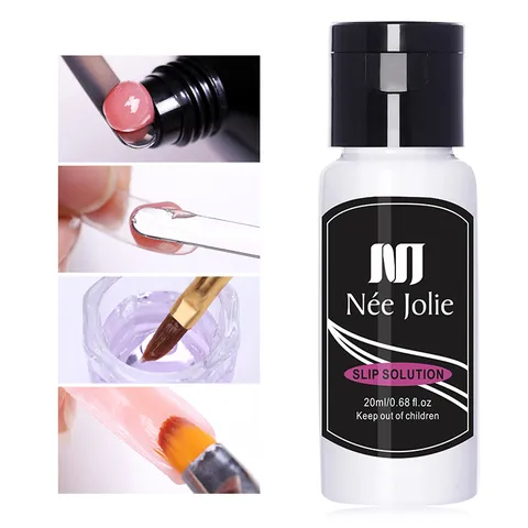 Nee Jolie Nail Extension Slip Solution Professional Nail Art Poly Gel Liquid Cleaning Lubricant For Manicure Tools