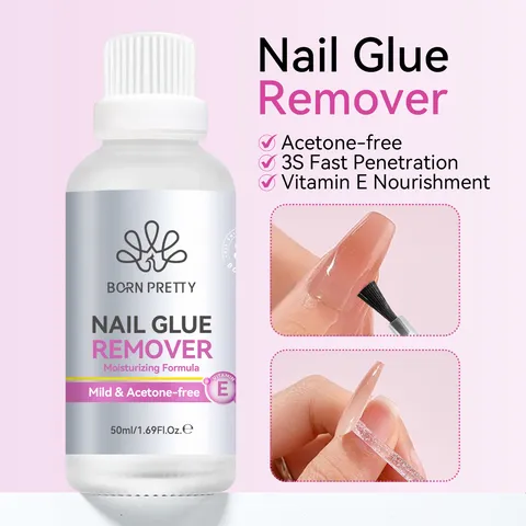 Born Pretty Nagel Lijmverwijderaar Milde Acetonvrije Formule Snel Doordringende Lijmoplosser Voor Kunstnagels Manicure Verwijderingsgereedschap Set