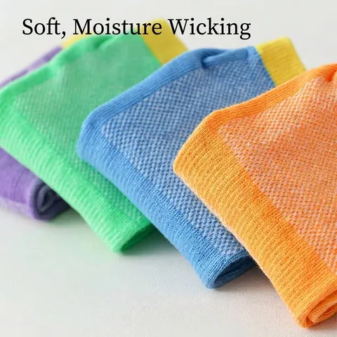Unisex Mesh Atmungsaktiv Rutschfest Trampolin Socken Für Kinder Erwachsene Yoga Indoor Sport Baumwollmischung Boden Socken