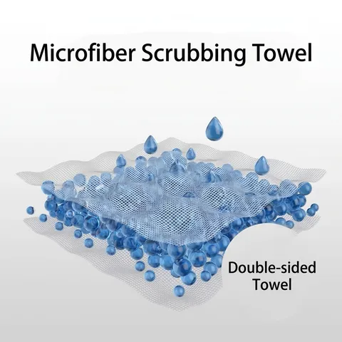Microvezel Autowashanddoek Hoog Absorberend Getwiste Lus Reinigingsdoek Pluisvrij Verdikte Dubbelzijdige Droogdoek Voor Auto