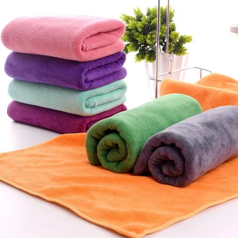 Asciugamano da Bagno Assorbente in Microfibra per Salone di Bellezza Parrucchiere Asciugatura Testa Panno Pulizia Morbido