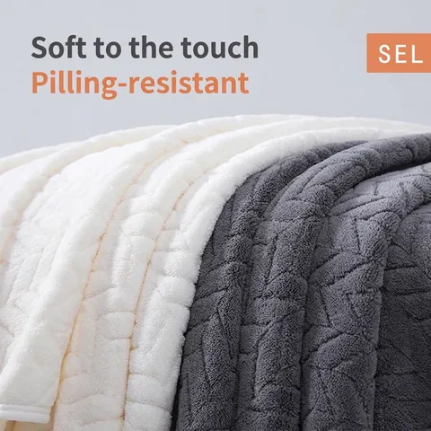 Quick Dry Coral Fleece Bath Towel Soft Thick Absorbent Large Shower Wrap For Men Women Wheat Ear Pattern Textured Towel