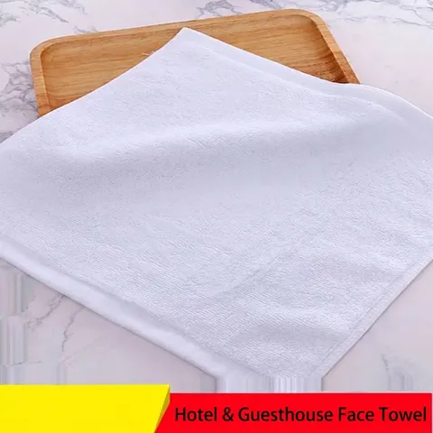 White Pure Cotton Small Square Hand Towels Highly Absorbent Soft Terry Washcloths For Hotel Restaurant Kitchen Home Cleaning Dish Cloths