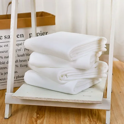 Disposable Bath Towel Microfiber Large White Travel Hotel Spa Absorbent Lint-free Portable Shower Towel Plain Weave Wrap