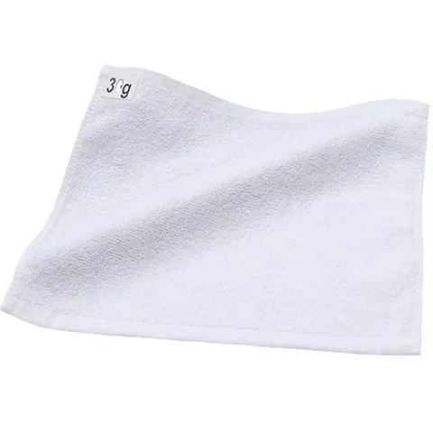 Zachte Witte Katoenen Vierkante Handdoek Absorberende Gezichts Handdoek Voor Hotel Restaurant Kleuterschool Keuken Schoonmaakdoek